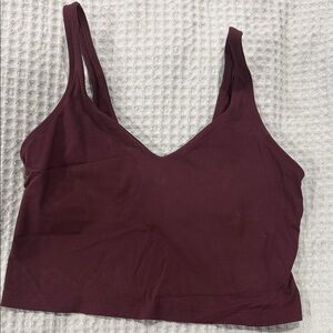 lululemon athletica Burgundy Crop Top
